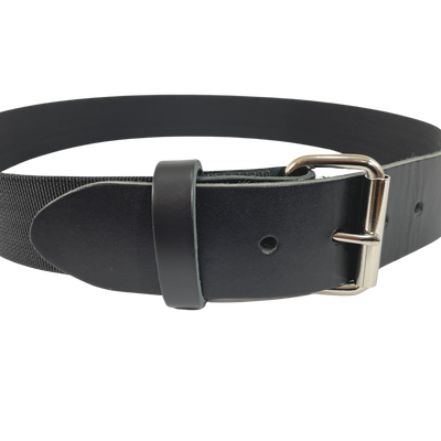 Boulder Bag Nylon Web Belt - Metal Buckle with Leather tip - 514